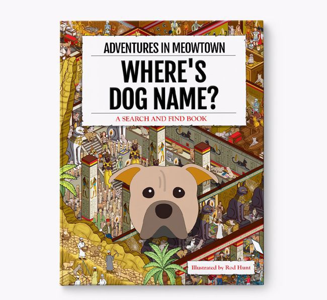 Personalised American Pit Bull Terrier Book: Where's Dog Name? Volume 2